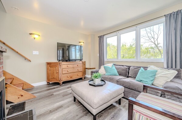 TV connectée, cheminée