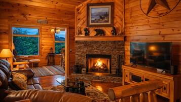 TV connectée, cheminée