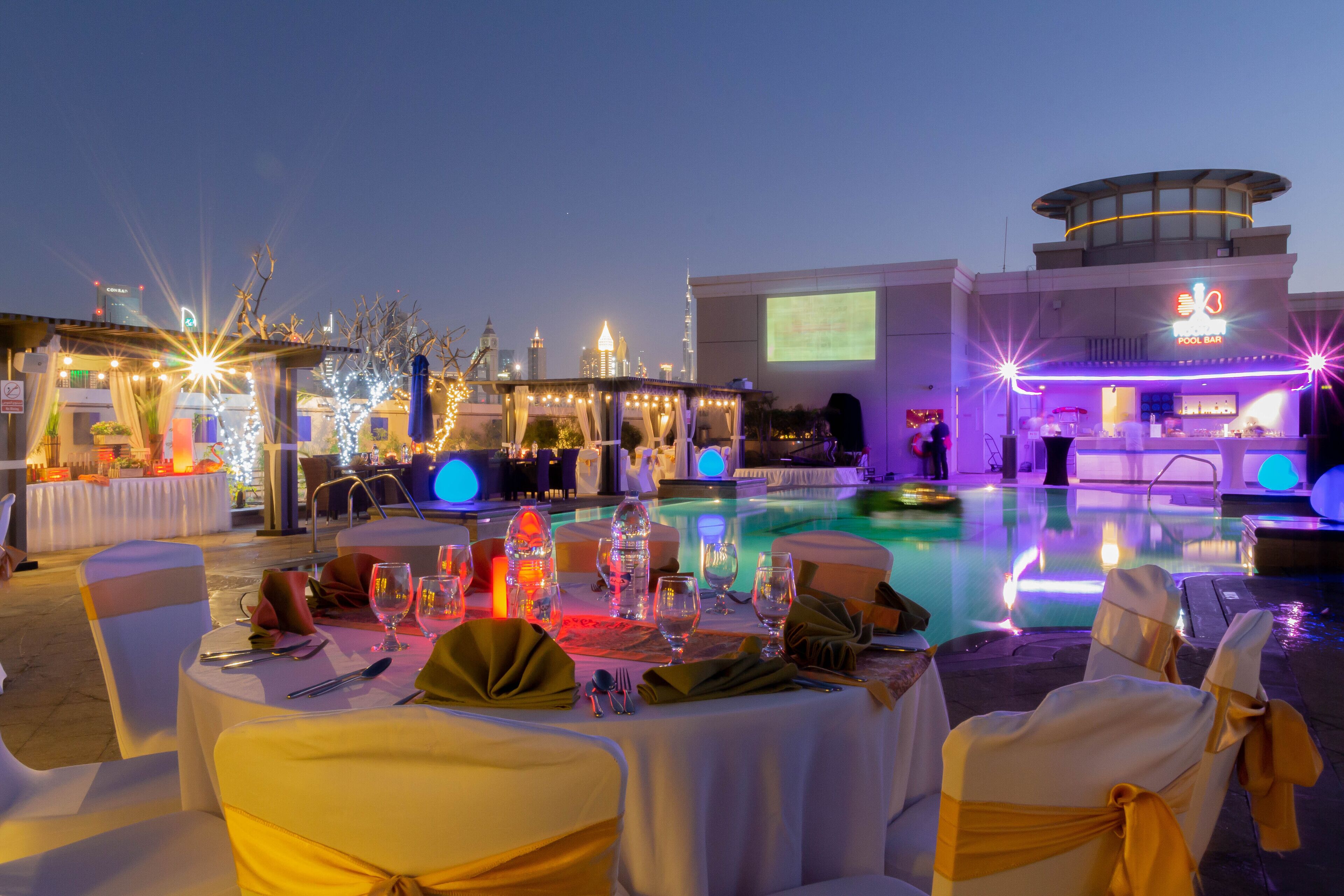 outdoor wedding area