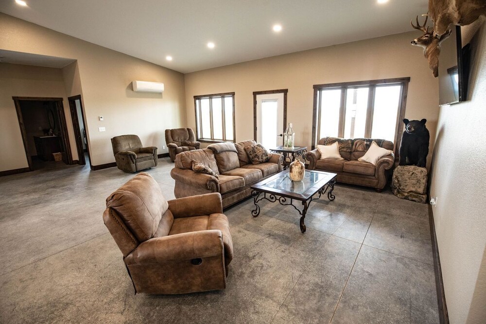 Spacious lodge with multiple fishing ponds