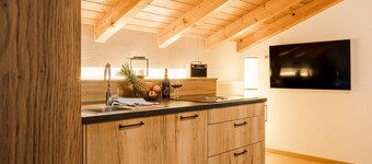 Ferienwohnung 65 qm, Wohn/schlafraum Getrennt, Balkon, Nichtraucher