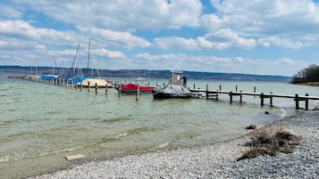 Vlak bij het strand