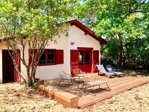 Terrace/patio - Sehr Idyllisches Haus nur ein Paar Schritte zur Bucht (Lège-Cap-Ferret)