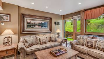 Smart TV, chimenea y reproductor de DVD