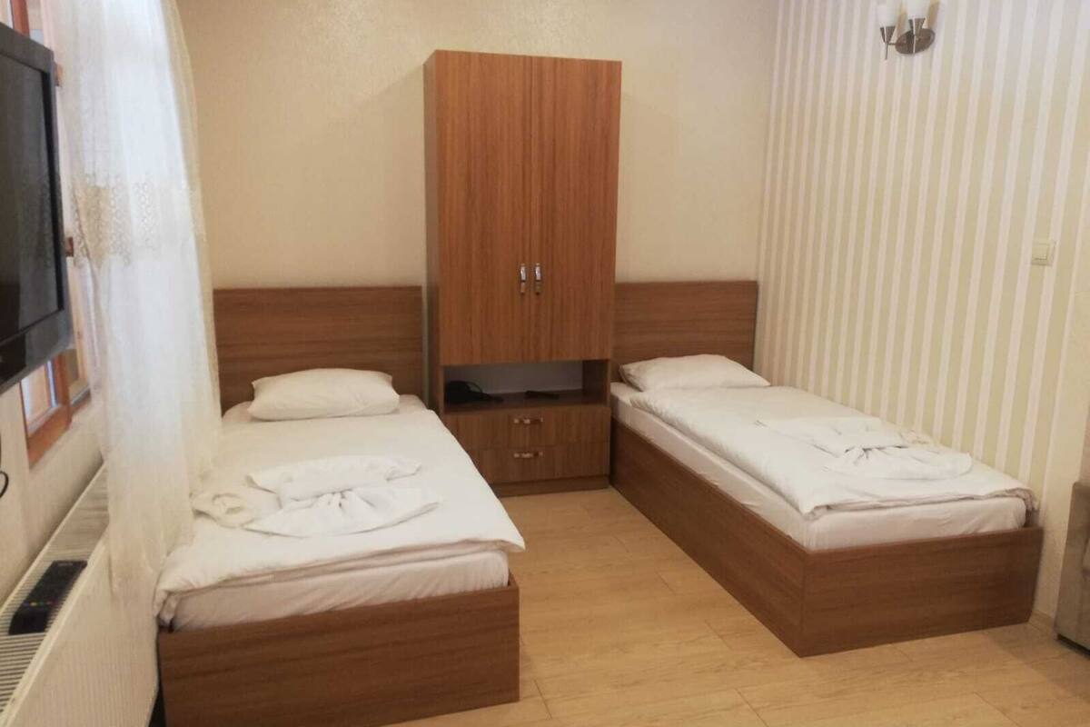Villa, 2 Schlafzimmer | 1 Schlafzimmer, schallisolierte Zimmer, Bügeleisen/Bügelbrett