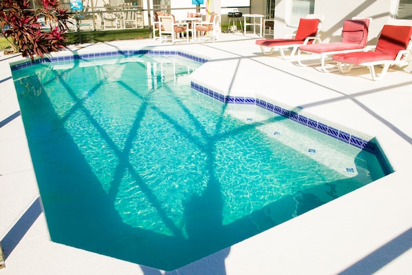 A heated pool