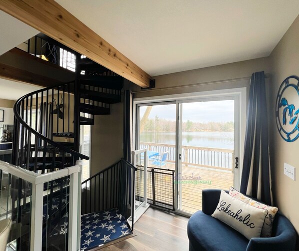 Interior - Pool table! Waterfront home on Perch Lake outside Traverse City (South Boardman)