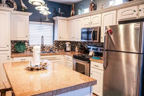Condo, 2 Bedrooms | Private kitchen | Fridge, microwave, oven, coffee/tea maker - Sea Dreams 3 2 Bedroom Condo by RedAwning (South Padre Island)