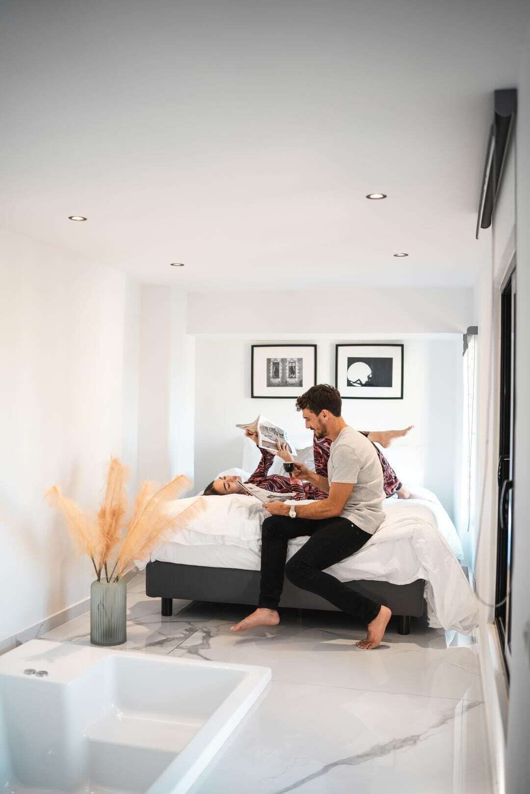Ropa de cama de alta calidad y colchones con pillow-top 