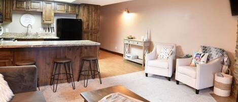 Smart-tv en een open haard