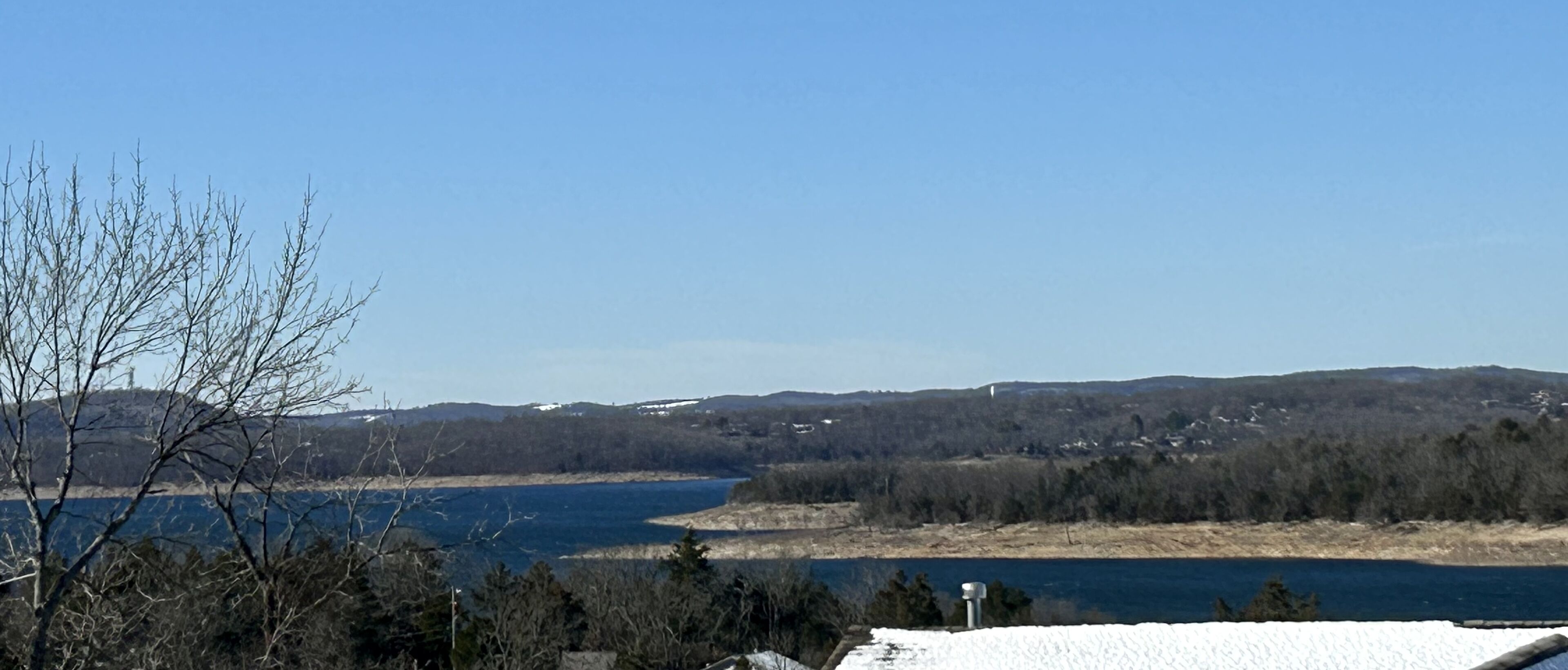 Two Seperate Living Areas with Views of Bull Shoals Lake and Dam