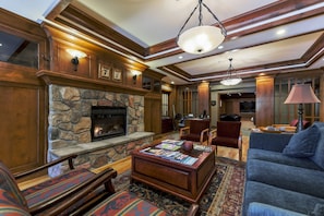 Smart TV, chimenea y reproductor de DVD