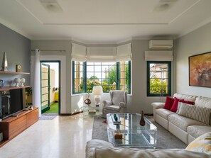 TV connectée, cheminée