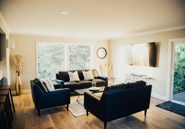 TV connectée, cheminée