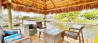 Gulf-Access Waterfront | Pool, Dock, Tiki Hut & More
