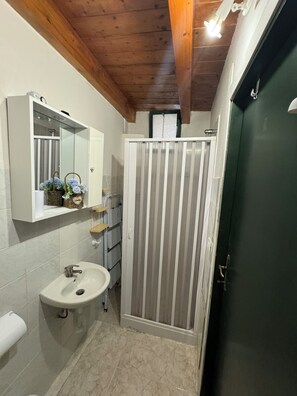 Dusche, Haartrockner, Bidet, Handtücher