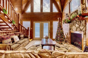 Smart TV, fireplace, video games, table football