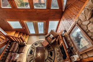 Smart TV, fireplace, video games, table football