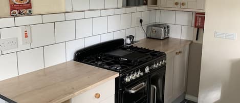 Kylskåp, mikrovågsugn, ugn och spishäll