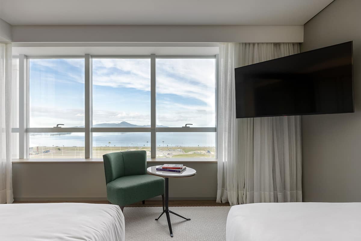 Chambre Supérieure avec lits jumeaux, vue mer | Vue de la chambre