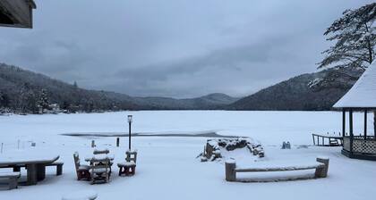 Old Timberline Inn - Lake Front Home with PRIVATE Sandy Beach Caroga Lake, NY