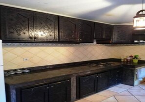 Fridge, stovetop, cookware/dishes/utensils - Family Holiday Villa in Sonaba Agadir 5163 (Agadir)