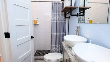 Hair dryer, towels