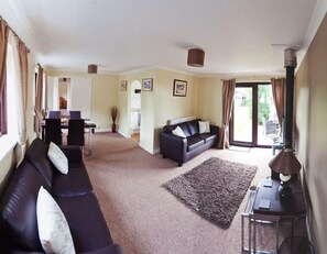 TV, fireplace, stereo - 3 Bed Cottage-Sleeps 6-Garden-Hot Tub-Games Room (Llandysul)