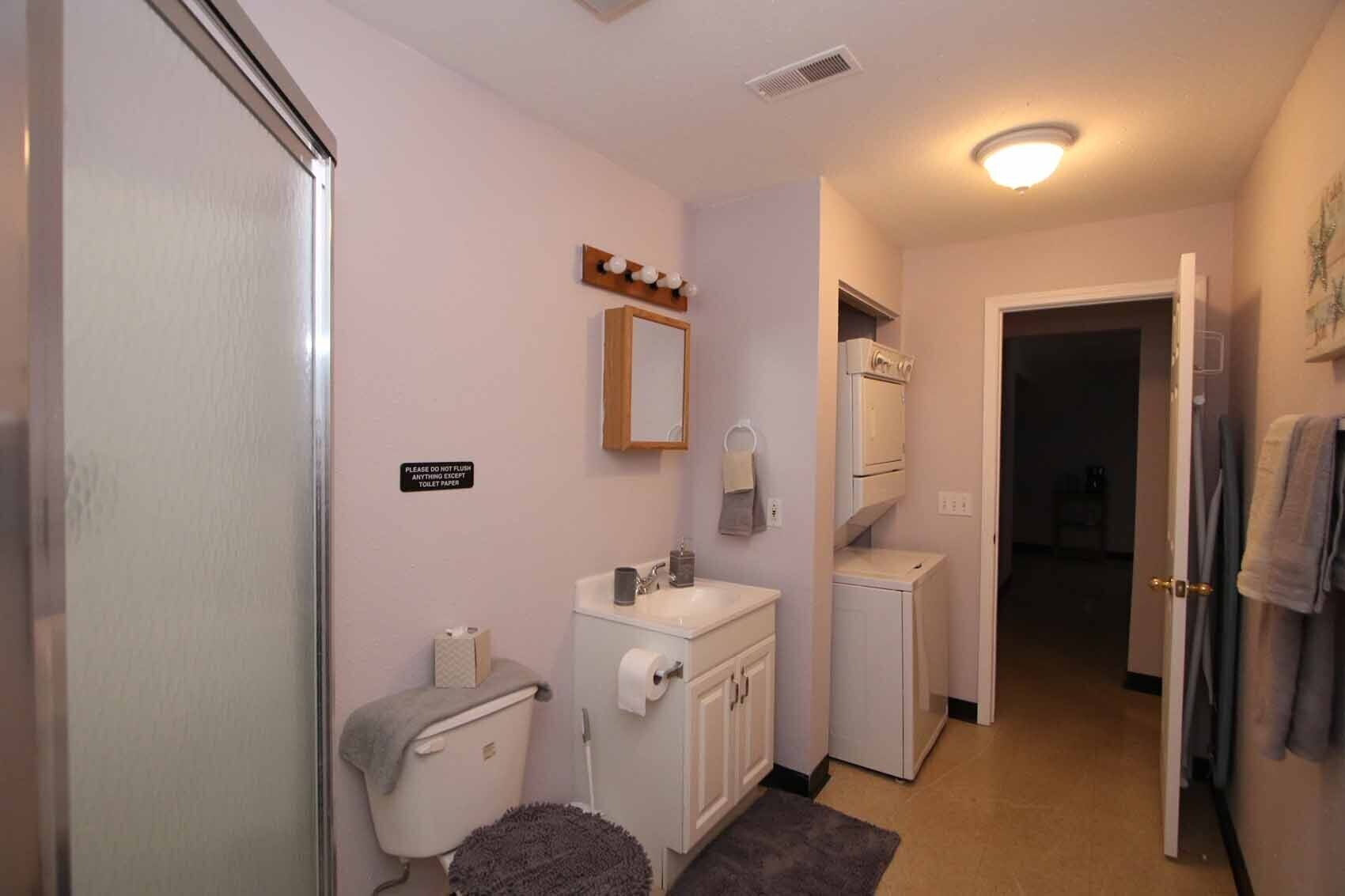 Hair dryer, towels