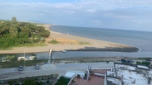 Vlak bij het strand