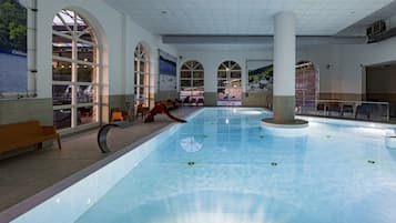 Indoor pool, seasonal outdoor pool