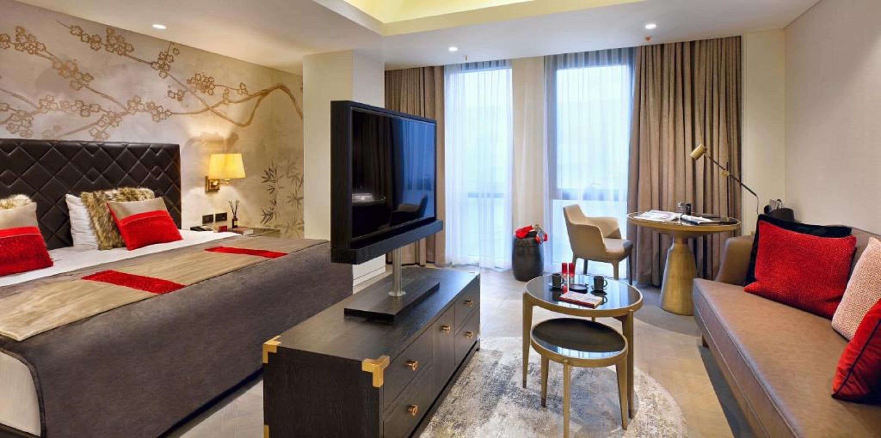 Deluxe King Room | Cadar kapas Mesir, peralatan tempat tidur premium, gebar bulu kapas 