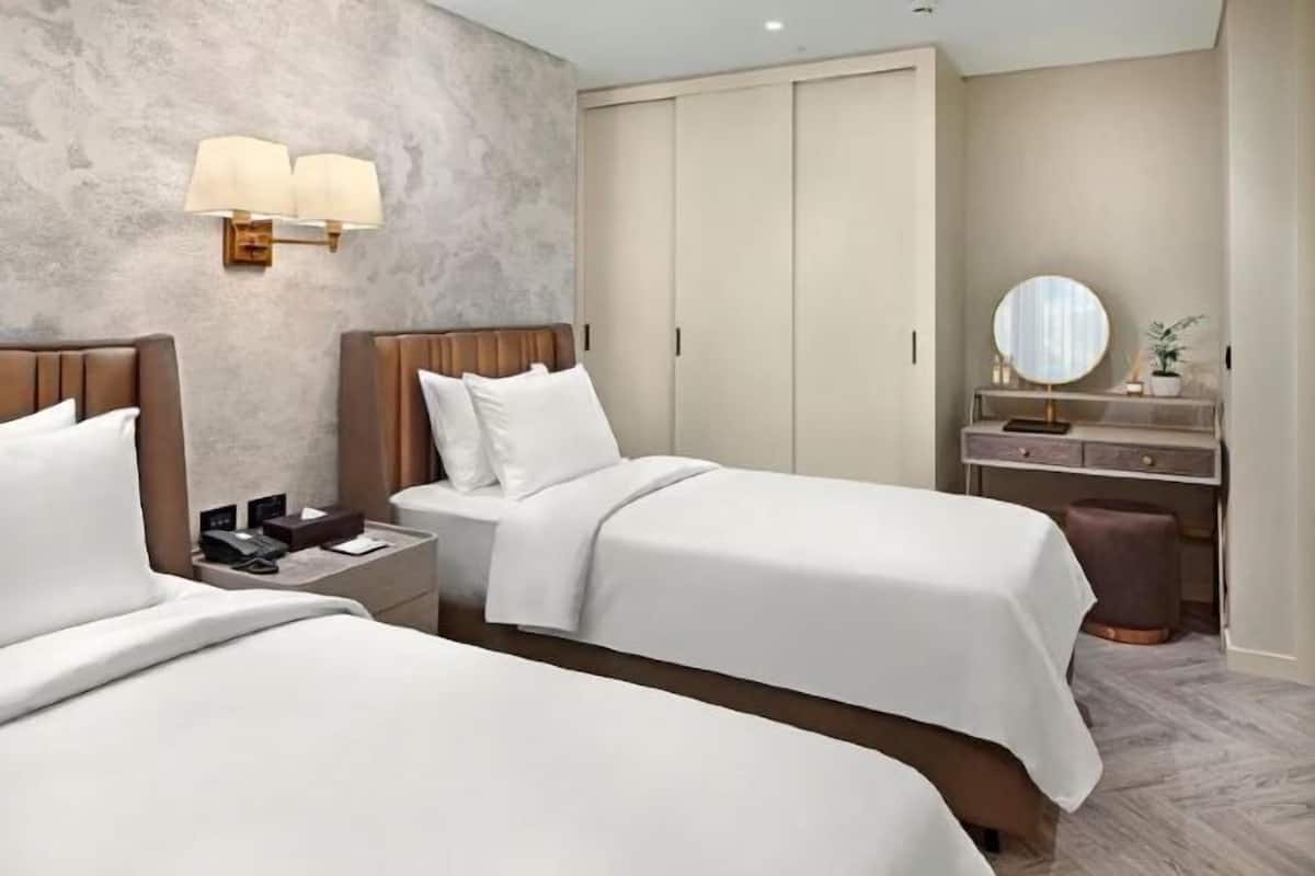 2 habitaciones y sábanas de algodón egipcio