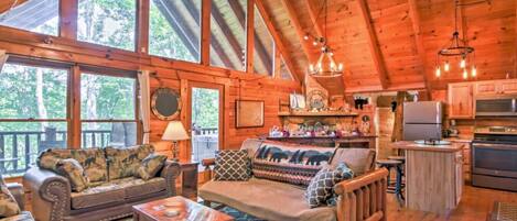 Televisión y chimenea