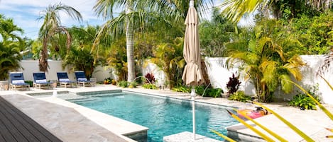 Una piscina climatizada