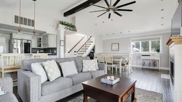 TV connectée, cheminée, espaces bureaux