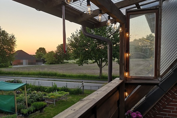 Balkon bei Abend
