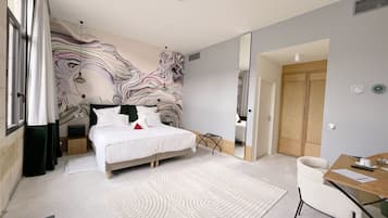 Executive tweepersoonskamer, 1 kingsize bed, aan de binnenplaats | 1 slaapkamer, lakens van Egyptisch katoen, luxe beddengoed