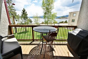 Enjoy a meal on the balcony with a scenic view of the surrounding landscape.