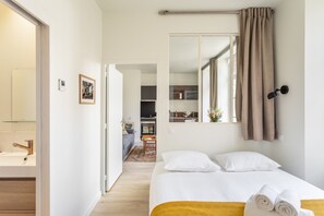 1 間睡房、熨斗/熨衫板、免費 Wi-Fi、床單