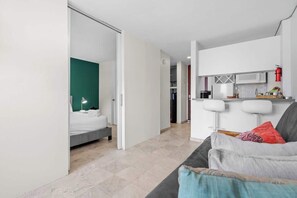1 Schlafzimmer, Bügeleisen/Bügelbrett, kostenloses WLAN, Bettwäsche
