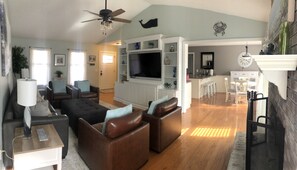 TV connectée, cheminée