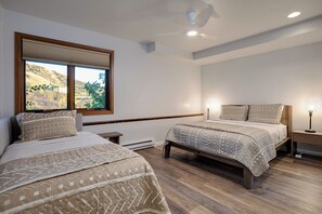 2 habitaciones, tabla de planchar con plancha, wifi y ropa de cama
