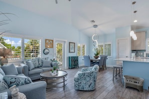 House, 3 Bedrooms | Living room - 256 Pearl Street by Coastal Vacation Properties (Fort Myers Beach)
