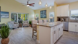 House, 3 Bedrooms | Private kitchen | Cookware/dishes/utensils - 5350 Palmetto Street by Coastal Vacation Properties (Fort Myers Beach)