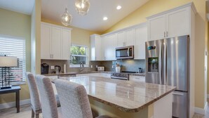 House, 3 Bedrooms | Private kitchen | Cookware/dishes/utensils - 5350 Palmetto Street by Coastal Vacation Properties (Fort Myers Beach)