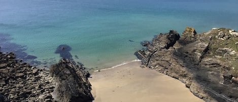 Vlak bij het strand
