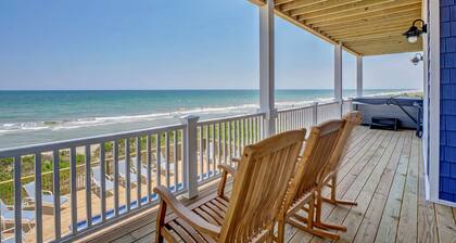 Spectacular 9 Bedroom Luxury Oceanfront sleeps 40 Heated Pool* + Hot Tub*!!