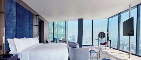 Suite Royal, 1 letto king, non fumatori, vista parco | 1 camera, biancheria da letto di alta qualità, minibar