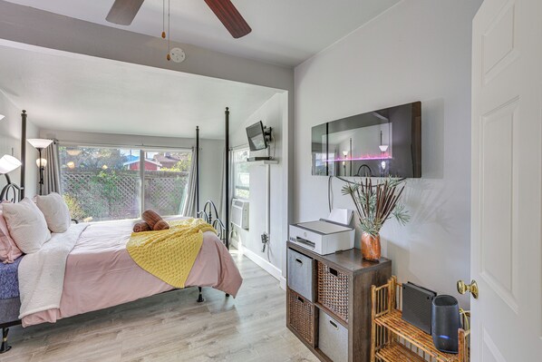 2 bedrooms, internet, bed sheets